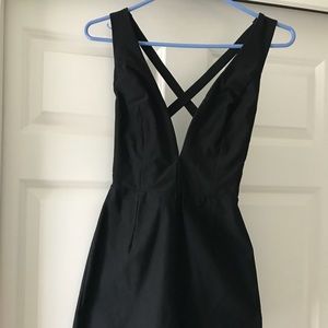 Black strapped romper/ jumpsuit